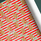 Gingerbread Man Name Gift Wrap