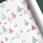 Trees Name Gift Wrap