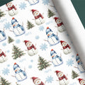 Snowmen Name Gift Wrap