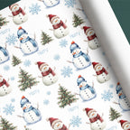 Snowmen Name Gift Wrap