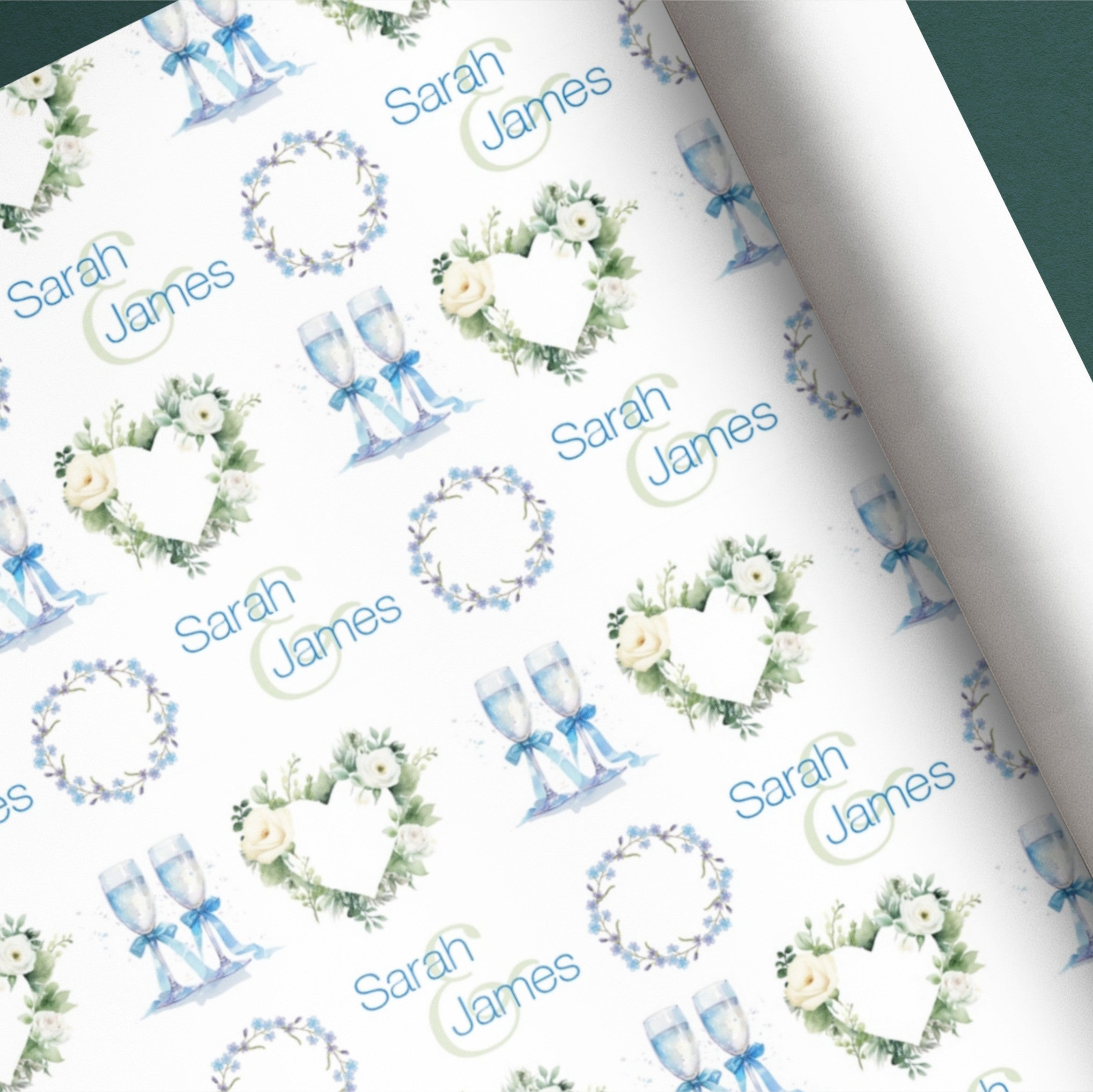 Celebration Wedding Name Gift Wrap
