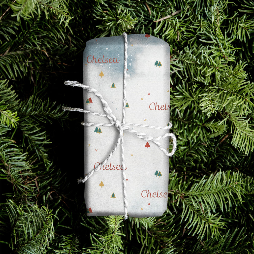 Santa Name Gift Wrap