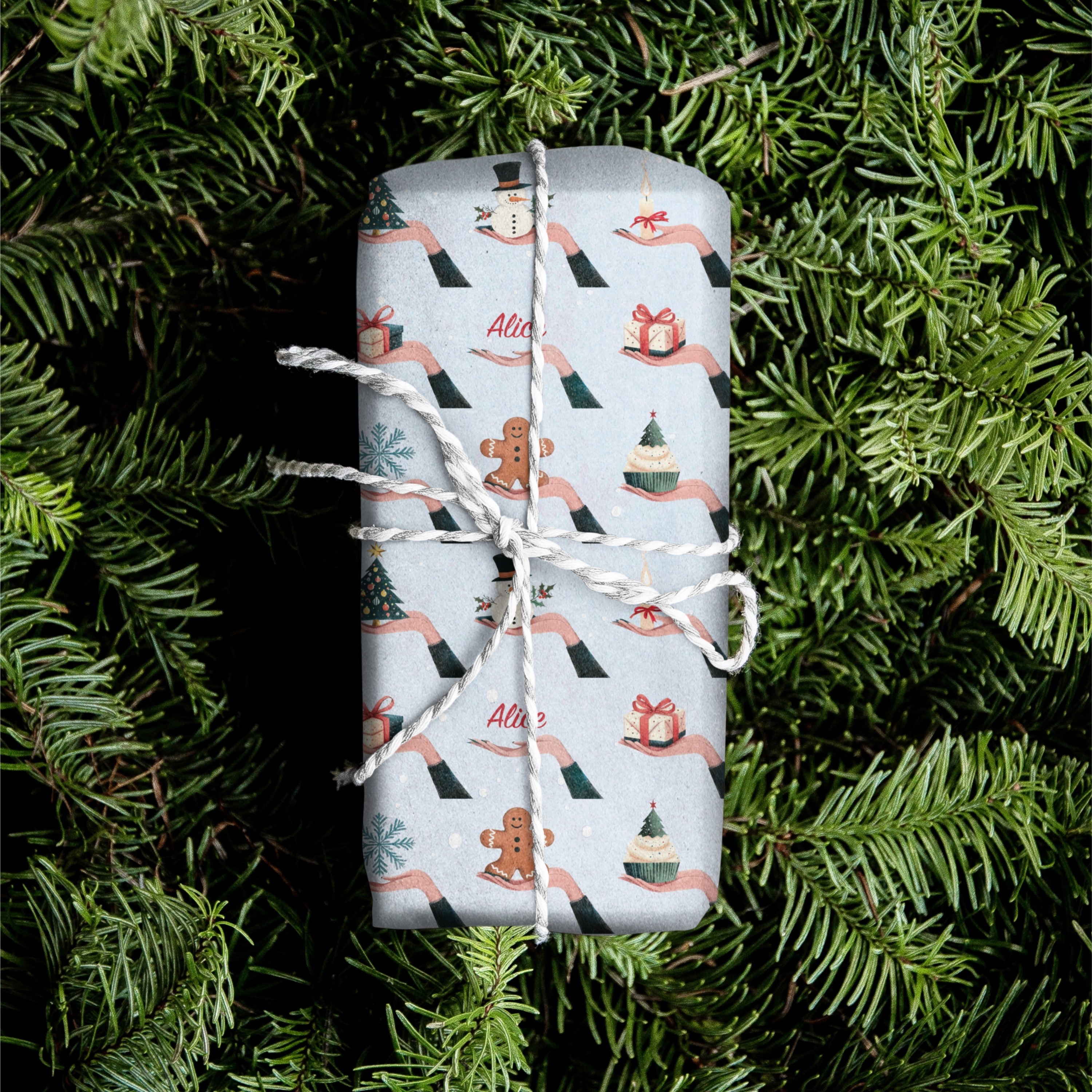 Presents Name Gift Wrap