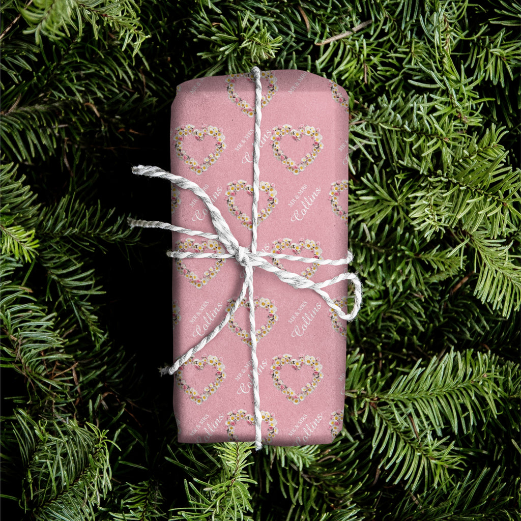 Wedding Flowers Name Gift Wrap