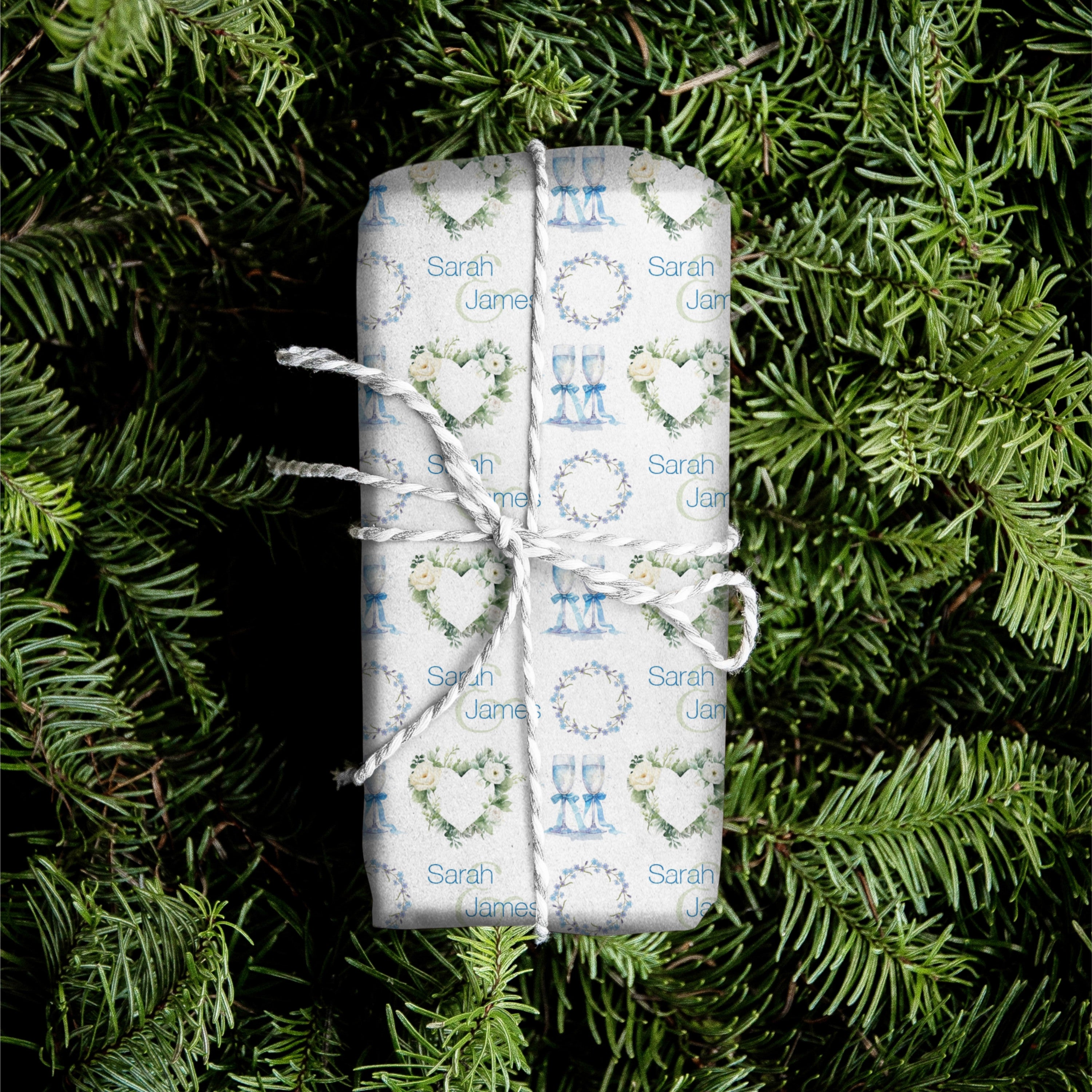 Celebration Wedding Name Gift Wrap