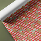 Gingerbread Man Name Gift Wrap