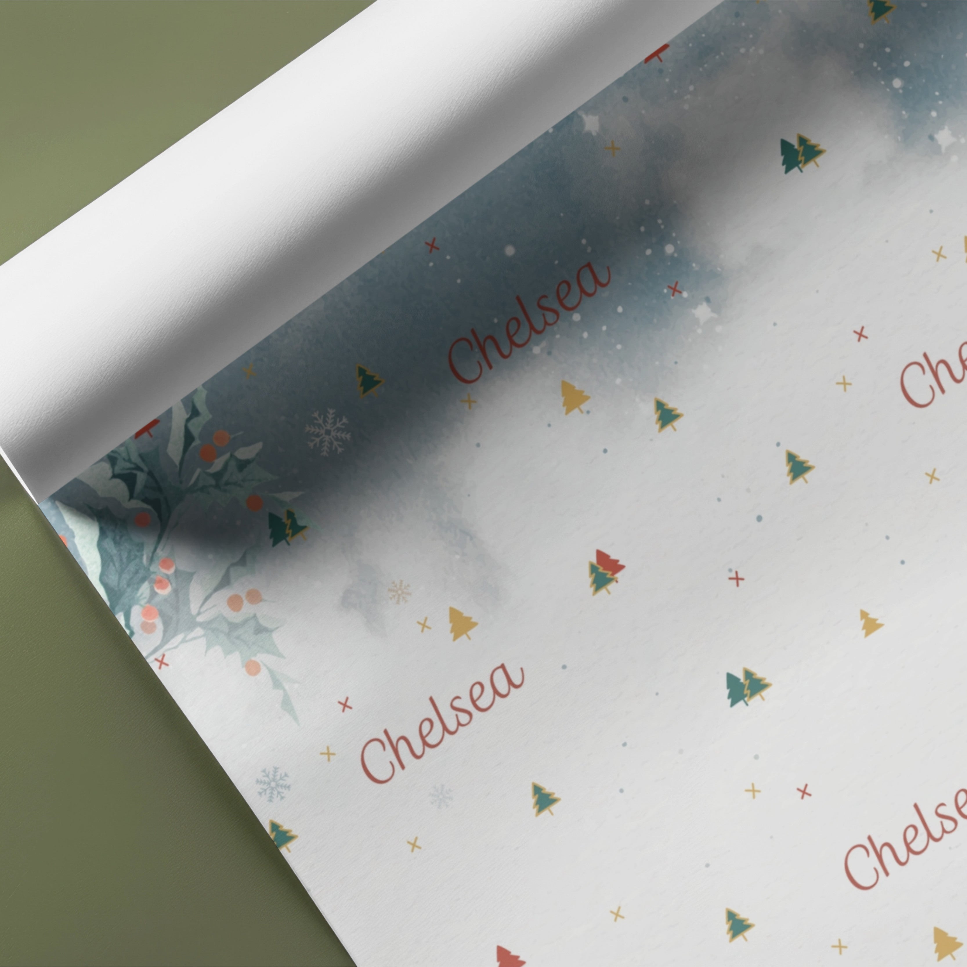 Santa Name Gift Wrap