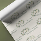 Congratulations Wedding Name Gift Wrap
