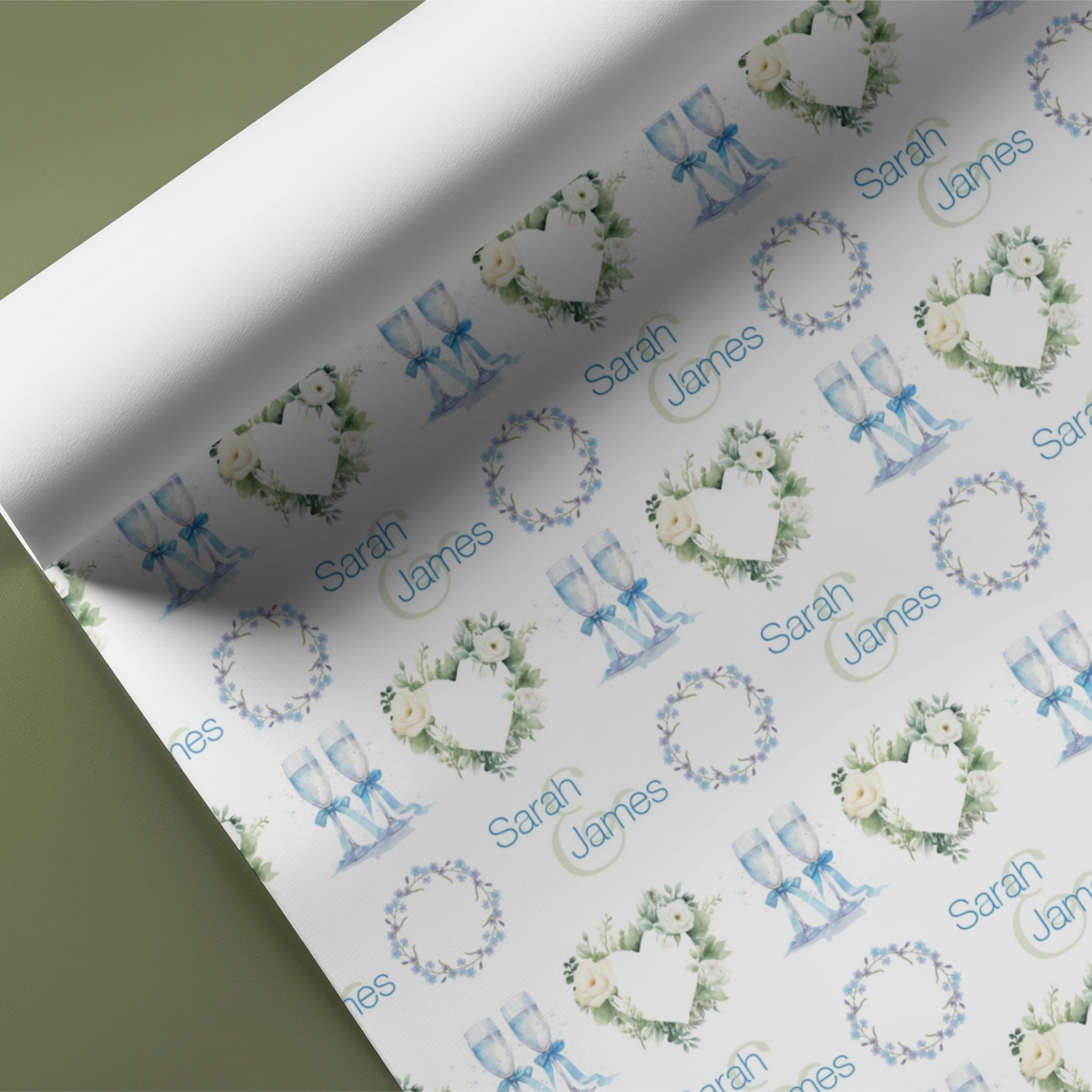 Celebration Wedding Name Gift Wrap
